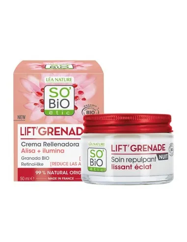Nachtcreme lift’ granade retinol-like, SO'BiO étic