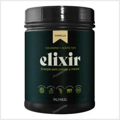 Elixir colágeno+aceiteTCM vainilla 450 g, Paleobull