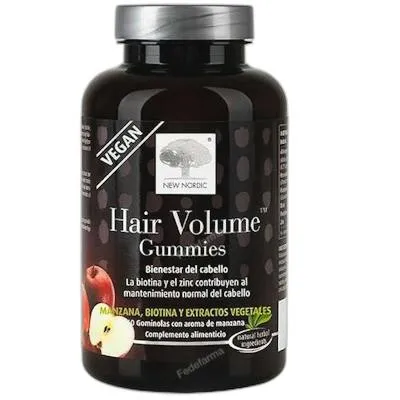Hair volume appelsmaak 60 gummies, New Nordic