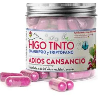 Higo tinto con magnesio y triptofano 90 cápsulas, Tuno Canarias