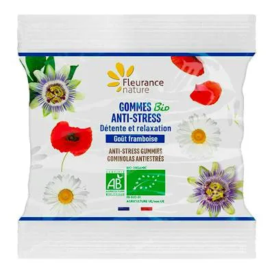 Recarga gominolas antiestres Frambuesa BIO 30 g, Fleurance Nature