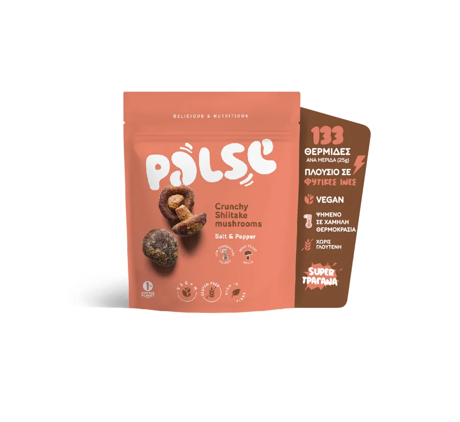 Snack Crujiente de Shiitake con sal y pimienta 40 g, Palse · imagen 3