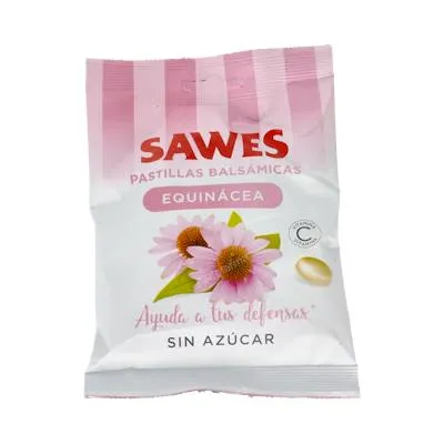 Balsam-Pastillen ohne Zucker Echinacea Vit C 50 g, Sawes