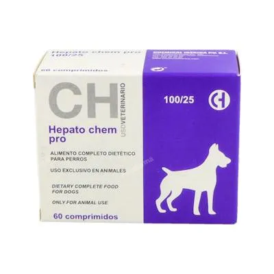 Hepato chem pro 100/25 60 comprimés, Chemical Iberica Vet