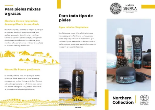 Folleto northern collection, Natura Siberica