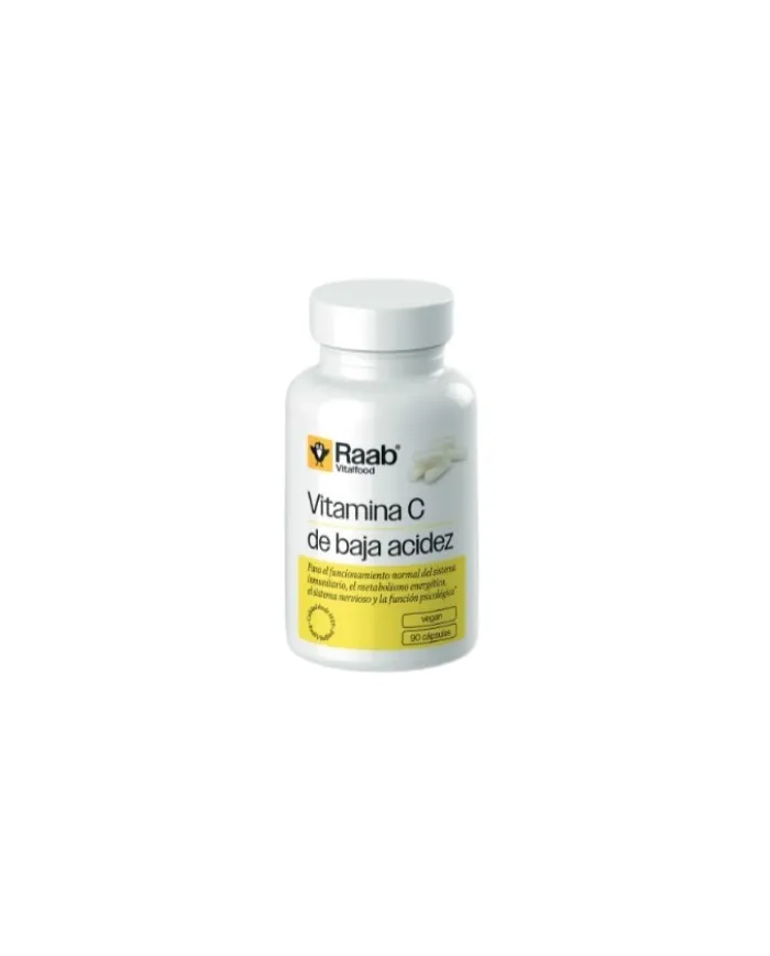 Vitamina c baja acidez 90 cápsulas, Raab