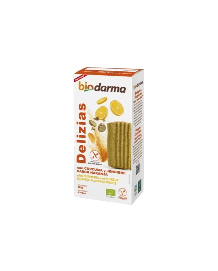 Delizias curcuma gingembre s/g biodar 125 g, Bio Darma