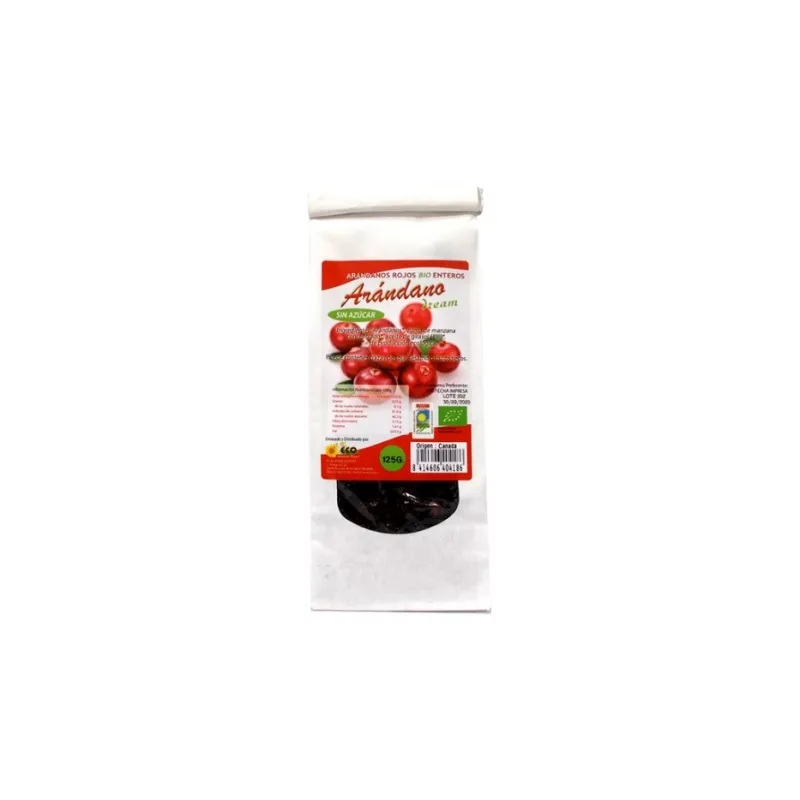 Arándano rojo con sirope de manzana BIO 125 g, Dream Foods