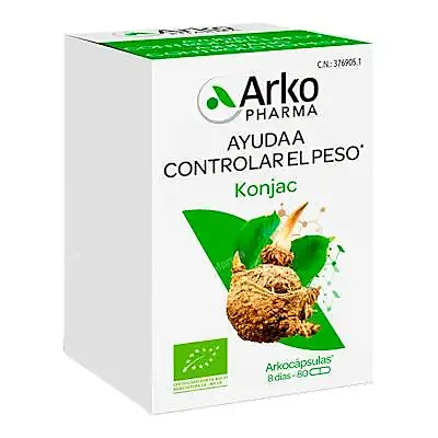 Glucomanano BIO 80 arkocápsulas, Arkopharma