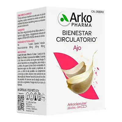 Ajo BIO 84 arkocápsulas, Arkopharma