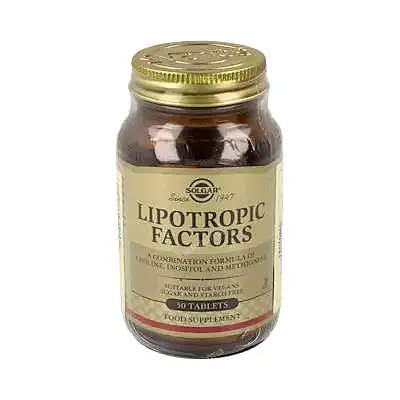 Factores lipotropicos 50 comprimidos, Solgar