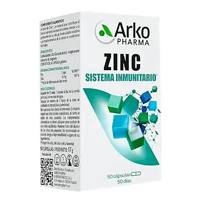 Arkovital zinc 50 cápsulas, Arkopharma
