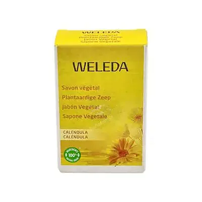 Jabón caléndula vegetal pastilla 100 g, Weleda