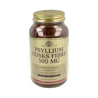 Psyllium fibra cascara 200 cápsulas, Solgar