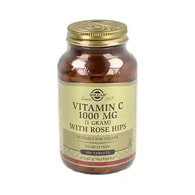 Vitamina C 1000 mg rose hips 100 comprimidos, Solgar