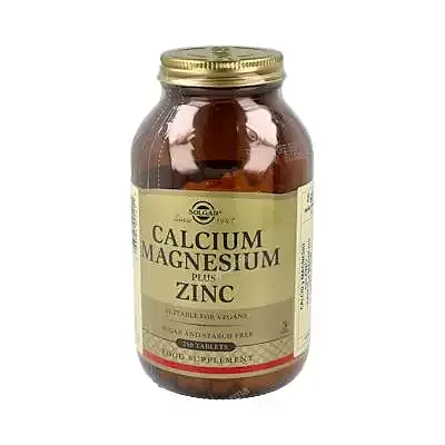 Calcio+mg+zinc 250 comprimidos, Solgar