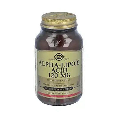 Ácido alfa lipoico 120 mg 60 cápsulas vegetales, Solgar