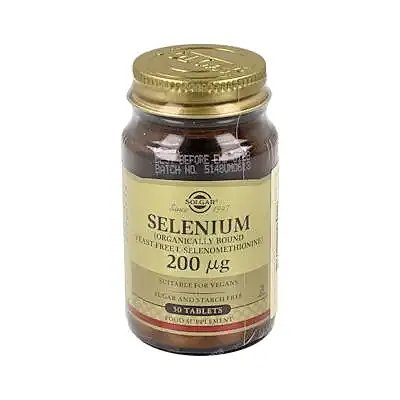 Selenio 200 mcg (sin levadura) 50 comprimidos, Solgar