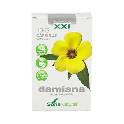Cap. s 13 damiana xxi 30 cápsulas, Soria Natural