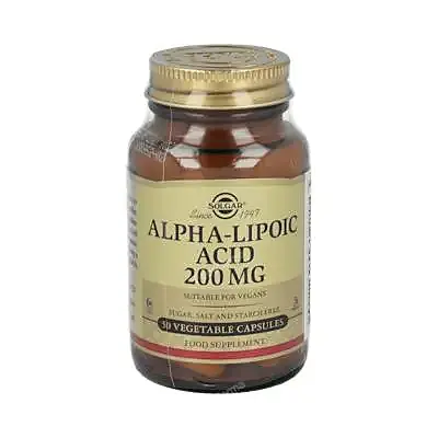 Ácido alfa lipoico 200 mg 50 cápsulas vegetales, Solgar