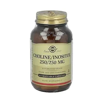 Colina+inositol 250 mg 50 solgr, Solgar