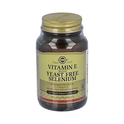 Vitamina e selenio 50 cápsulas vegetales, Solgar