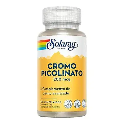 Chromium picolinato 200 mcg 50 comprimidos, Solaray