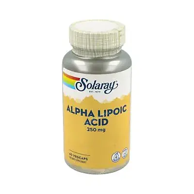 Alpha lipoic acid 250 mg 60 cápsulas, Solaray