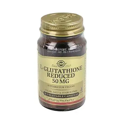 L-glutation 50 mg 30 cápsulas vegetales, Solgar