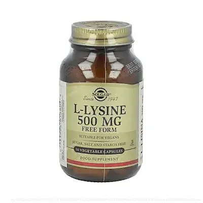 L-lisina 500 mg 50 cápsulas, Solgar