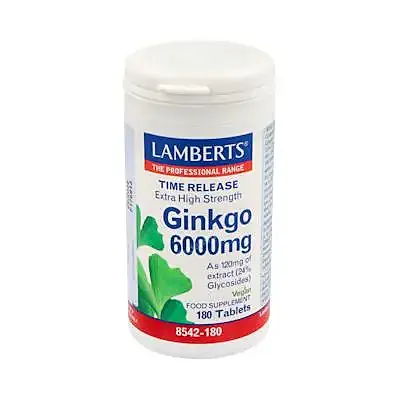 Ginkgo biloba 6000 mg 180tabs, Lamberts
