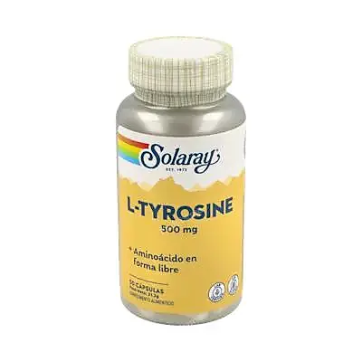 L-tirosina 500 mg 50 cápsulas, Solaray