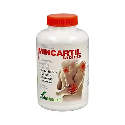 Mincartil reforzado(cúrcuma) 180 comprimidos, Soria Natural