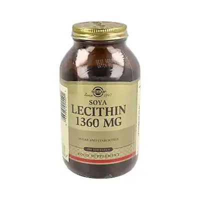 Lecitina 1360 mg 100 cápsulas, Solgar