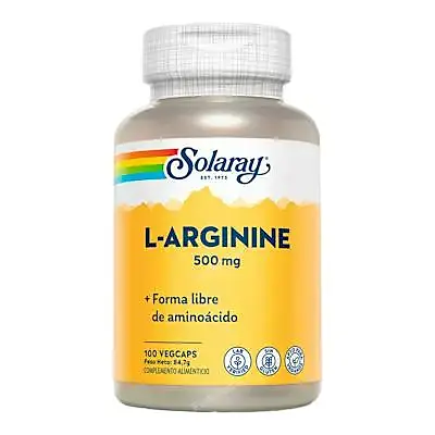 L-arginine 500 mg 100 cápsulas, Solaray