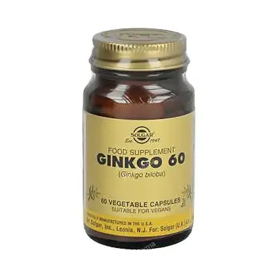Ginkgo 60 60 cápsulas vegetales, Solgar