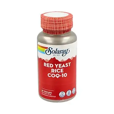 Red yeast rice+q10 60 cápsulas vegetales, Solaray