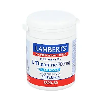 L-theanine fast release 200 mg 60 cápsulas, Lamberts