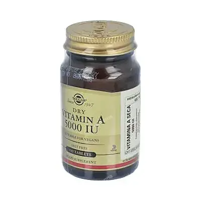 Vitamina a seca 5000ui palmitato 100 comprimidos, Solgar