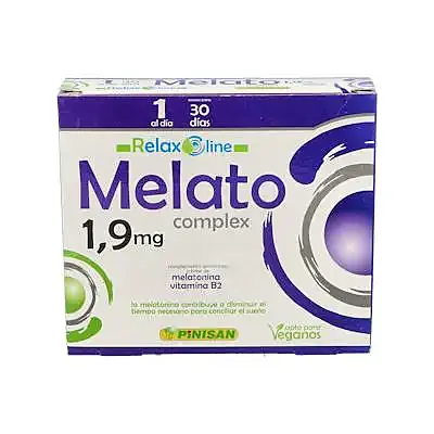 Relax line melato 1,9 mg 30 cápsulas, Pinisan
