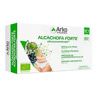 Arkofluido alcachofa forte BIO 20 ampollas, Arkopharma