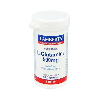 L-glutamina 500 mg 90 cápsulas, Lamberts