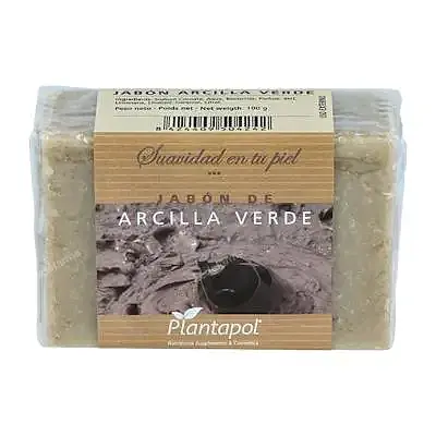 Jabón natural arcilla verde 100 g, Plantapol