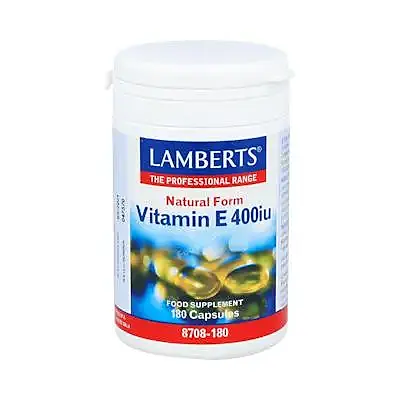 Vitamina e 400iu 180 cápsulas, Lamberts