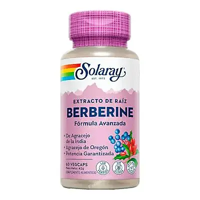 Berberine 250 mg 60 cápsulas, Solaray
