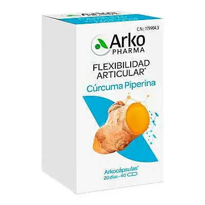 Cúrcuma piperina 40 arkocápsulas, Arkopharma