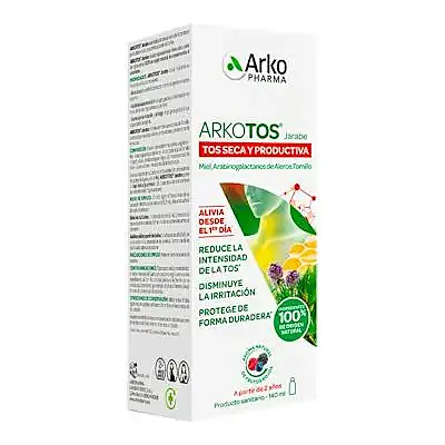 Arkotos jarabe tos seca productiva frutos rojos 140 ml, Arkopharma