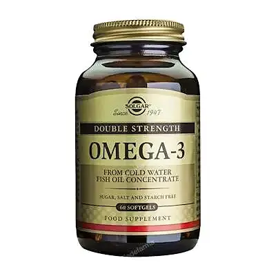 Omega 3 alta concentracion double strength 60 perlas, Solgar