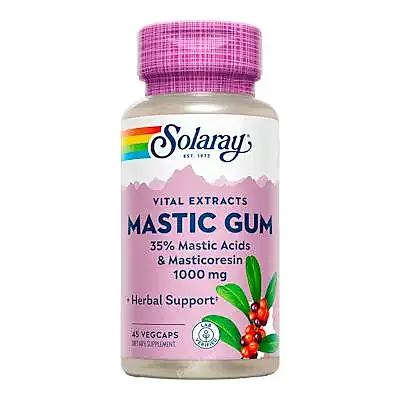 Mastic gum 1000 mg 45 cápsulas vegetales, Solaray