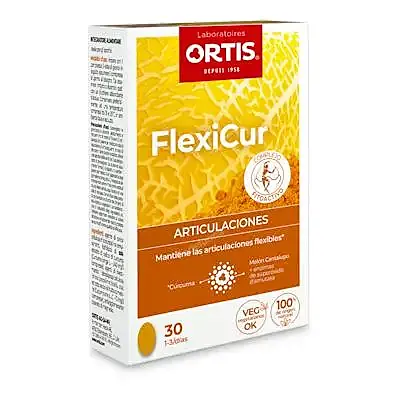 Flexicur 30 comprimidos, Ortis
